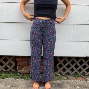 Lindsay wide leg high waist floral pant